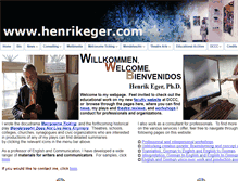 Tablet Screenshot of henrikeger.com